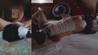 白チャイナコンカフェ嬢があなたと和室でエッチしたらこんな感じっ? (2)