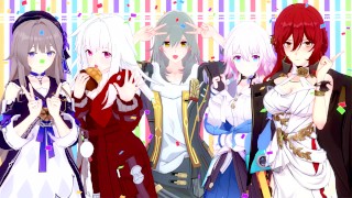 与崩坏星穹铁道女孩的中出合辑未经审查的无尽