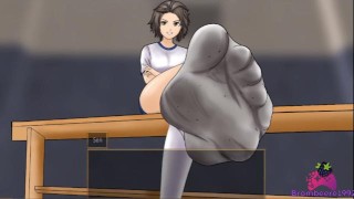 Femdom University Zero E55 - 她让我用我的脸清洁她的脏袜子和汗流浃背的脚