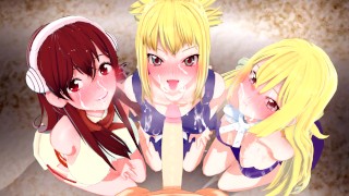 POUNDING KOHAKU, RURI & YUZUHIRA FROM DR STONE  UNCENSORED HENTAI COMPILATION
