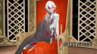 Arlecchino 步法和口交 1 Genshin 冲击 |patreon 上的完整和公正的 POV:Fantasyking3