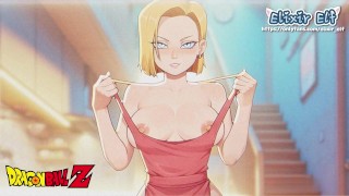 this makes me want to see the rest... Android 18 facial after blowjob | DBZ hentai porn