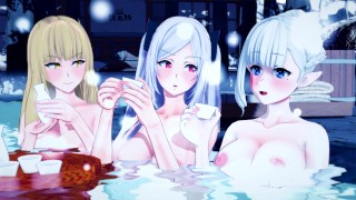 向 ALEXIA MIDGAR、BETA 和 ROSE ORIANA  展示 EXCALIBUR 在 SHADOW HENTAI 合辑中的杰出表现