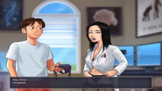 夏日传奇 (PT 7) - 在课堂上给了科学老师 5 次高潮