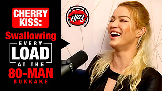 Cherry Kiss Takes on 80 Loads and Swallows Them All