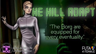 Futa Seven of Nine 将你逼入角落,并在货舱中坦白。“博格模仿”音频。诺瓦诺伊兹