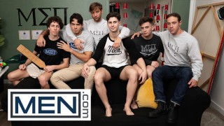 MEN - 这个合集应有尽有,Sizzling Hot三人行,吐痰烤肉和凌乱的射精