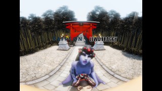 守望先锋 - Mercy & Widowmaker 辅助深喉 [5K VR HENTAI]