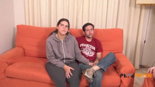 素人老公实现了他戴绿帽子的幻想:他想看到他的妻子被钻!