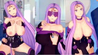 [无尽游戏 Koikatsu ! ] 与 FGO 发生性关系 大山雀 Medusa。 3DCG 色情动漫视频。