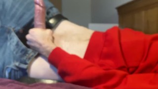 超屌双暨。缓慢,涂油的手淫射精。已婚直男大鸡巴抽搐