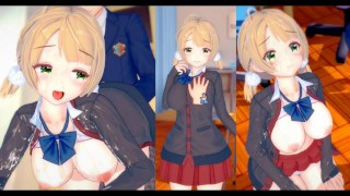 [无尽游戏 Koikatsu ! ] 与 VTuber 发生性关系 大山雀 Shigure Ui。 3DCG 色情动漫视频。