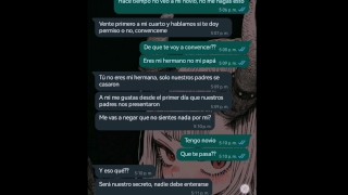 Chat hot con mi hermanastra pequeña no queria pero me la termino cogiendo doggy!  Natasha Caseros