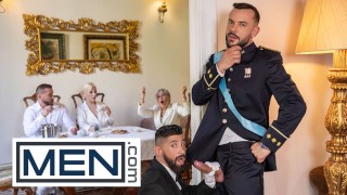 MEN - Prince Sir Peter Rims and Fingers Justin Jett's tight hole, then fuck him in deep and hard