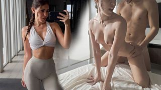 汗流浃背的Latina宝贝锻炼后被狠狠地操