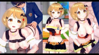 [无尽游戏 Koikatsu ! ] 与 VTuber 发生性关系 大山雀 Yozora Mel。 3DCG 色情动漫视频。