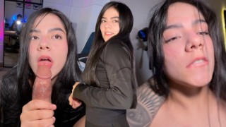 18 岁的白人女孩深喉我,我最终操了那个紧致的粉红色阴户