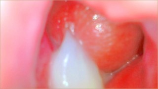 最好的阴部相机色情 - 从子宫颈的第一视角观看金发模特的巨大中出 -  年轻的一对Keyla & Lucas