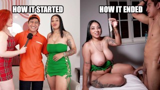 你的大奶子让我紧张!辞去大力水手的工作,成为一名色情演员。