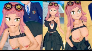 [无尽游戏 Koikatsu ! ] 与 My Hero Academia 发生性关系 大山雀 Mei Hatsume。 3DCG 色情动漫视频。