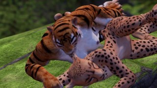 猫抓毛茸茸的女同性恋色情片