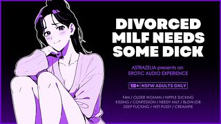 Erotic Audio ASMR | Divorced Milf is Desperate for the Handyman's Dick | Blowjob, Creampie, Roleplay