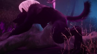 同性恋毛茸茸的合成器爱好者 |狮子与狼 |野生动物毛茸茸的