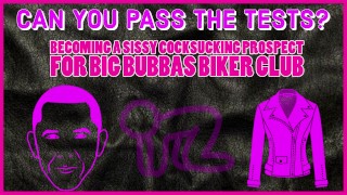 成为 Big Bubbas Biker Club 的娘娘腔吮吸前景 参加测试