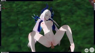 3D HENTAI 他妈的Diabla和暨在她的屁股