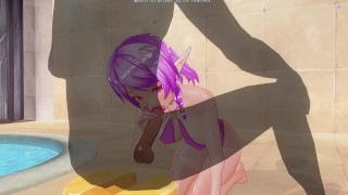 3D HENTAI 可爱的小精灵喜欢吸你的鸡巴