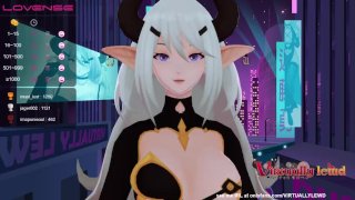 VTUBER 洞穴和乞求让她射精 (Chaturbate 06/05/21)