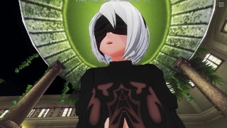 3D HENTAI POV 2B女牛仔