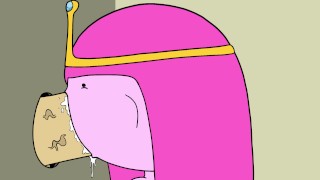 Princess Bubblegum Found a Gloryhole And Sucks Dick - 冒险时间色情模仿