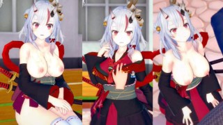 [无尽游戏 Koikatsu ! ] 与 VTuber 发生性关系 大山雀 Nakiri Ayame。 3DCG 色情动漫视频。