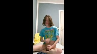 18 years old boy masturbating home alone