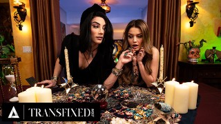 TRANSFIXED - ASMR Trans 算命先生 Ariel Demure Hard Fucks Hot Tattooed Customer Vanessa Vega