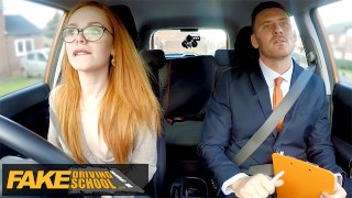 Cute红发ELLA HUGHES被考官- Fake Driving School