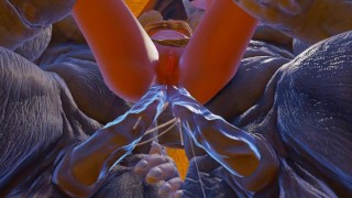 Фурри монстры отымели мою жену, двойной анал и двойное проникновение