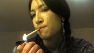 Asian Teen Smoking Shows Ass & Pussy - Liz Lovejoy lizlovejoy.manyvids.com